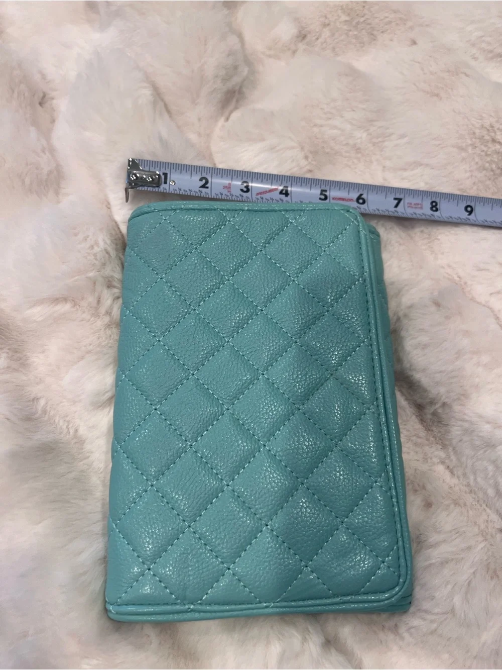Quilted Mint Crossbody Chain Clutch - Women